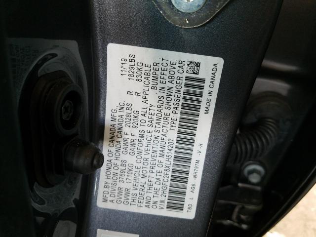 2020 HONDA CIVIC SPOR 2HGFC2F8XLH514207