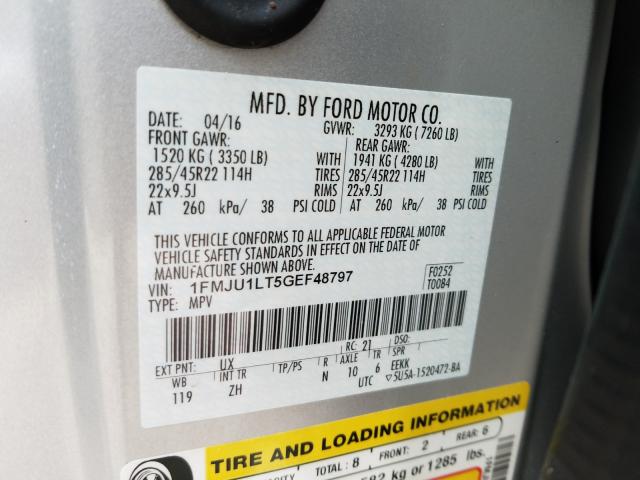 2016 FORD EXPEDITION 1FMJU1LT5GEF48797