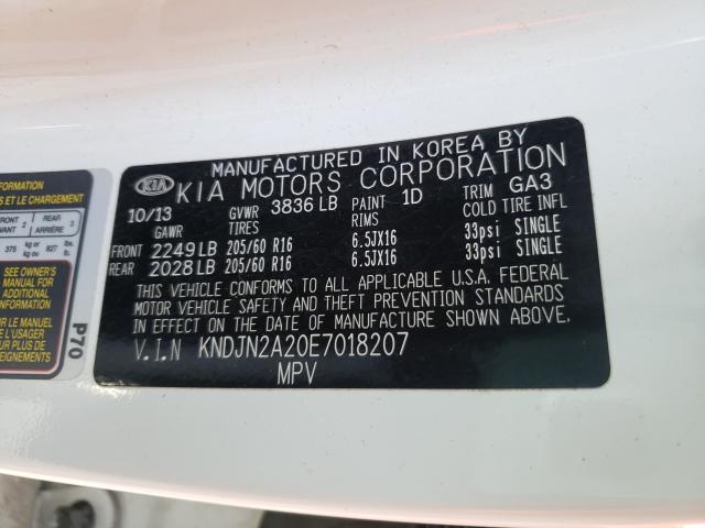 2014 KIA SOUL KNDJN2A20E7018207