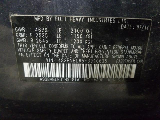 2015 SUBARU LEGACY 3.6 4S3BNEL65F3010635