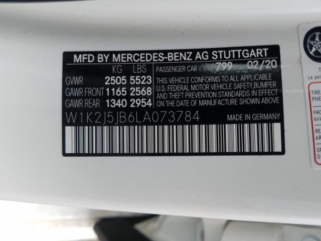 2020 MERCEDES-BENZ CLS 450 W1K2J5JB6LA073784