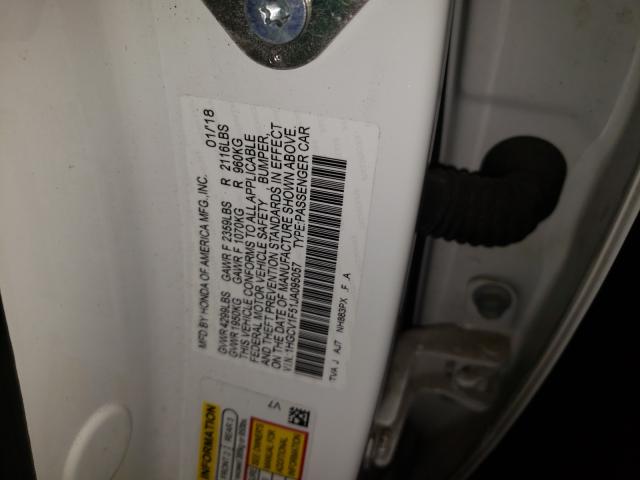 2018 HONDA ACCORD EXL 1HGCV1F51JA095057