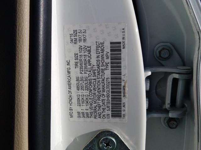 2016 ACURA RDX TECHNO 5J8TB3H50GL000275