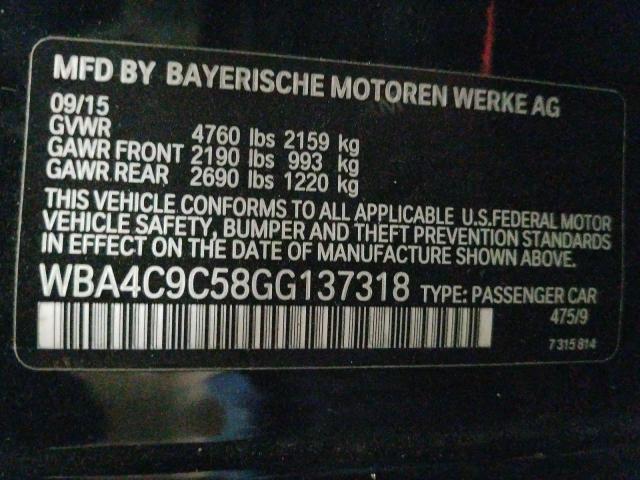 2016 BMW 428 XI GRA WBA4C9C58GG137318