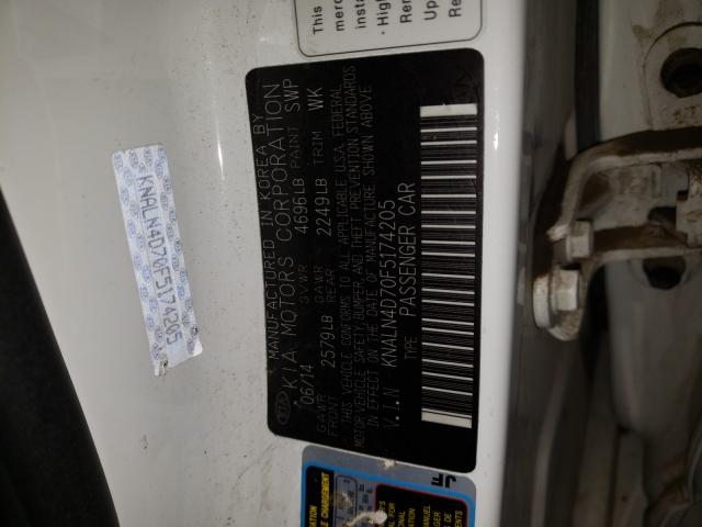 2015 KIA CADENZA PR KNALN4D70F5174205