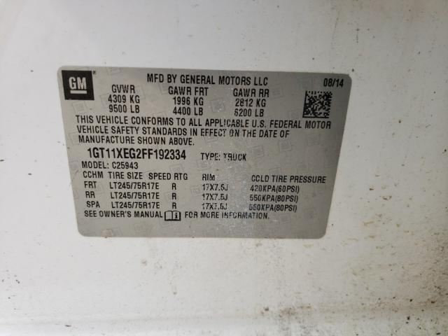 2015 GMC 2500HD 1GT11XEG2FF192334