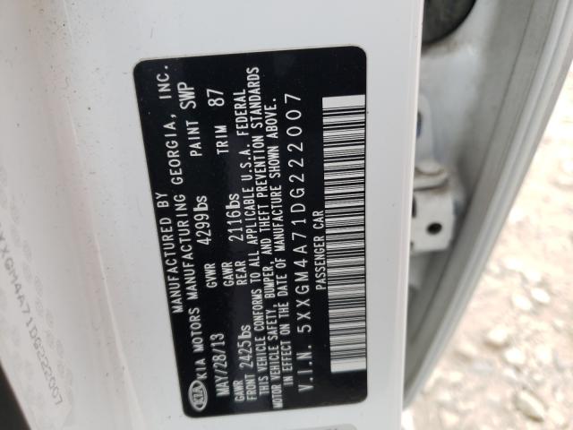 2013 KIA OPTIMA LX 5XXGM4A71DG222007