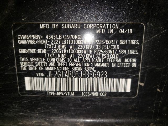 2018 SUBARU CROSSTREK JF2GTABC6JH336923