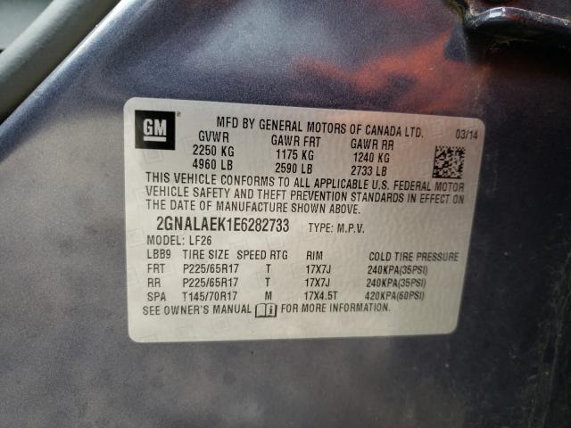 2014 CHEVROLET EQUINOX 2GNALAEK1E6282733