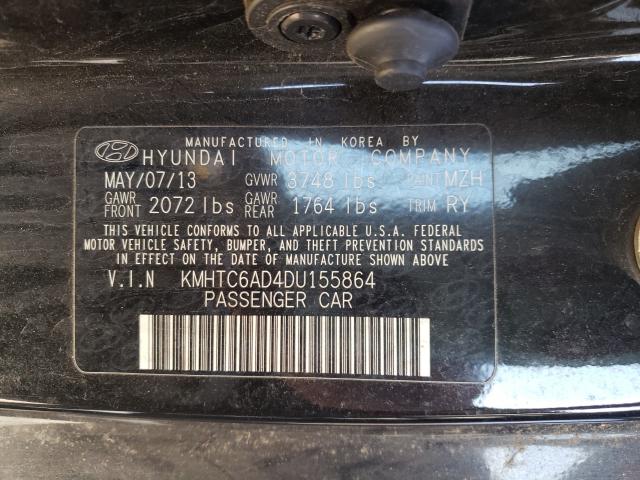 2013 HYUNDAI VELOSTER KMHTC6AD4DU155864