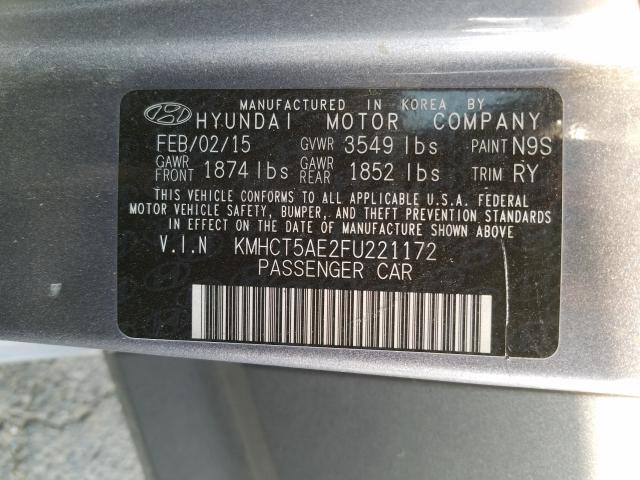 2015 HYUNDAI ACCENT GS KMHCT5AE2FU221172