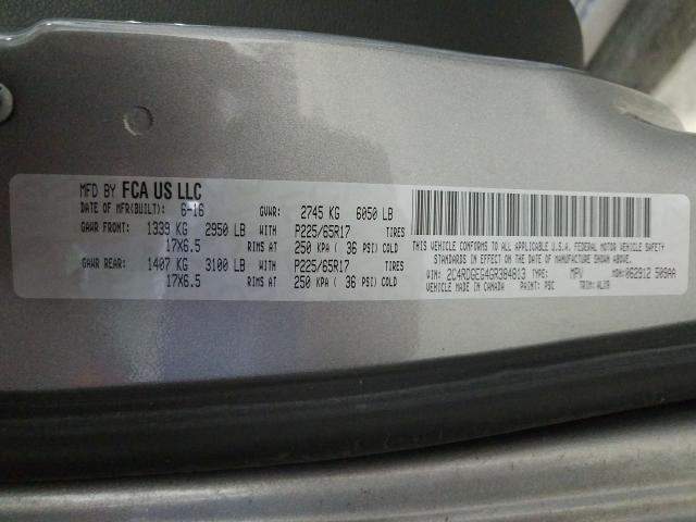 2016 DODGE GRAND CARA 2C4RDGEG4GR384813