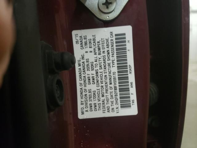 2015 HONDA CIVIC EX 2HGFB2F88FH559170