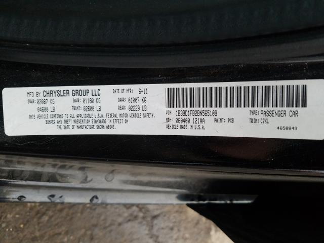 2011 DODGE AVENGER MA 1B3BD1FB2BN565109