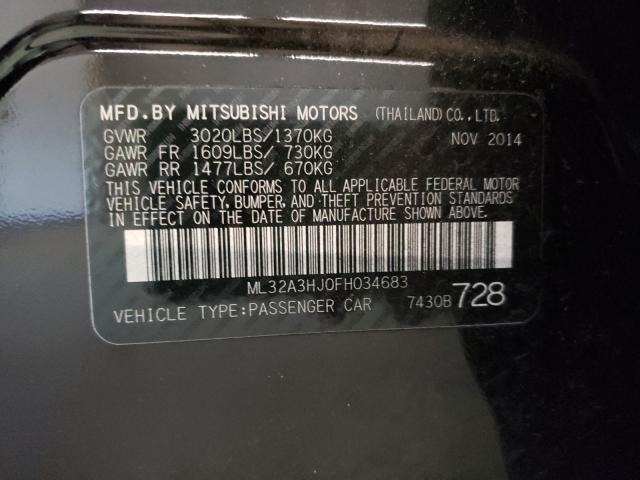2015 MITSUBISHI MIRAGE DE ML32A3HJ0FH034683