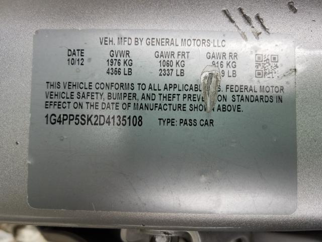 2013 BUICK VERANO 1G4PP5SK2D4135108