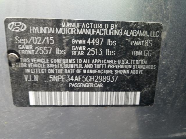 2016 HYUNDAI SONATA SPO 5NPE34AF5GH298937