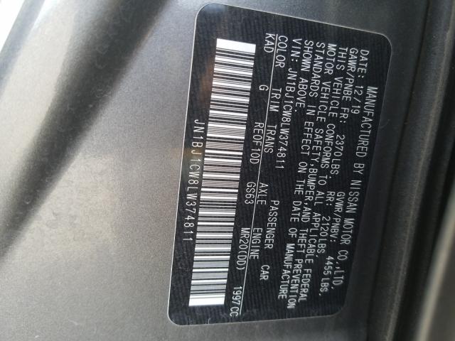 2020 NISSAN ROGUE SPOR JN1BJ1CW8LW374811