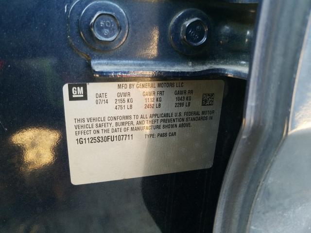 2015 CHEVROLET IMPALA LT 1G1125S30FU107711