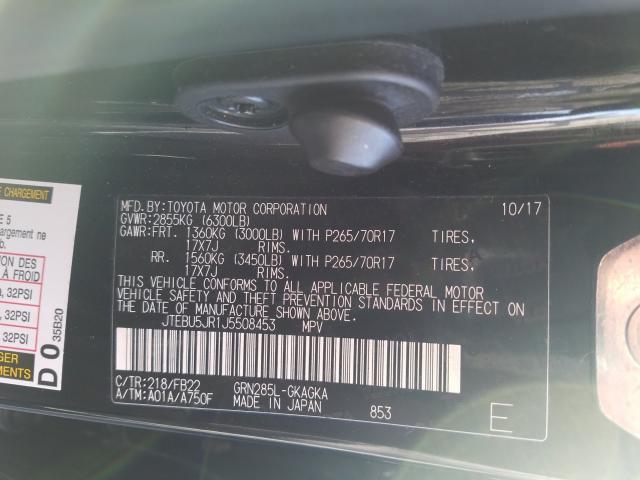 2018 TOYOTA 4RUNNER SR JTEBU5JR1J5508453