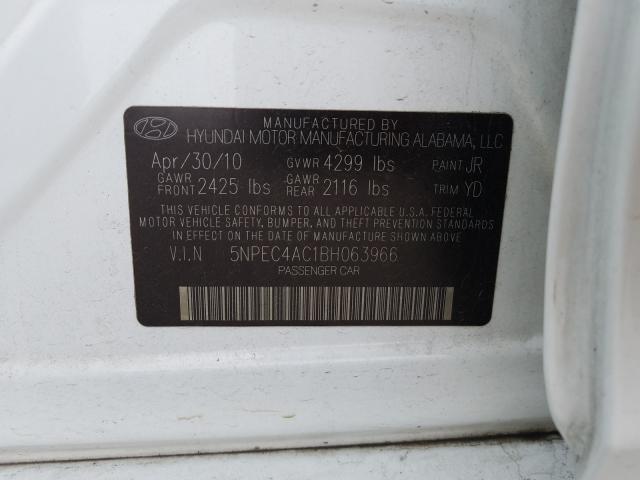 2011 HYUNDAI SONATA SE 5NPEC4AC1BH063966