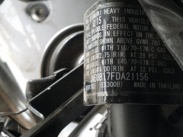 2015 KAWASAKI EX300 B JKAEX8B17FDA21156