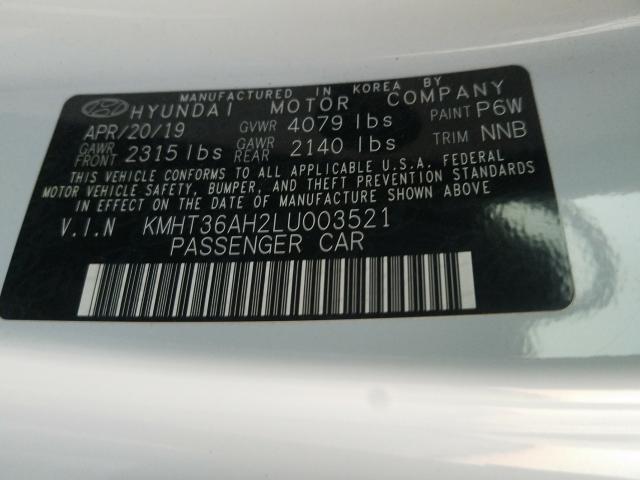 2020 HYUNDAI VELOSTER N - KMHT36AH2LU003521
