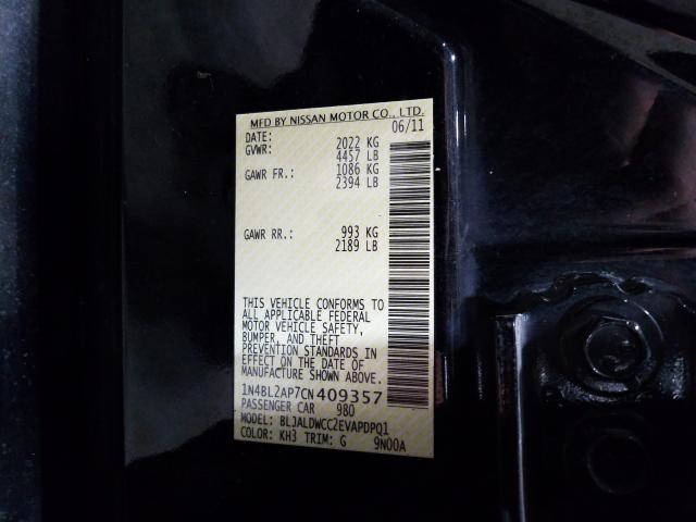 2012 NISSAN ALTIMA SR 1N4BL2AP7CN409357