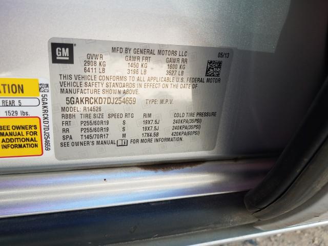 2013 BUICK ENCLAVE 5GAKRCKD7DJ254659