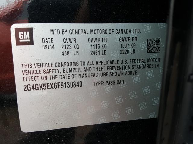 2015 BUICK REGAL 2G4GK5EX6F9130340