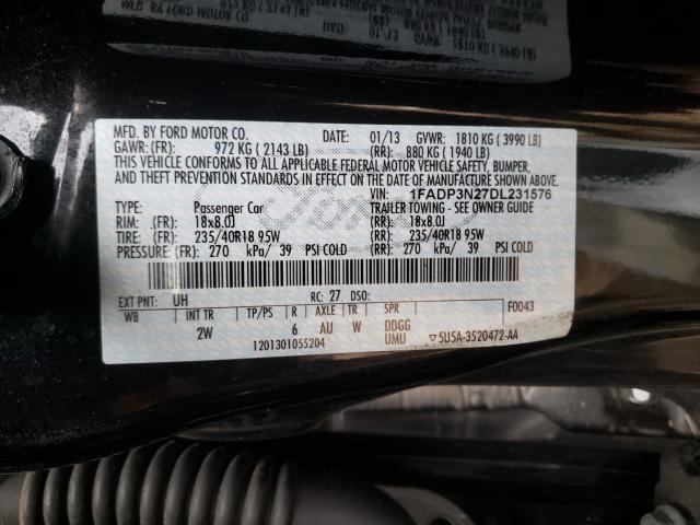 2013 FORD FOCUS TITA 1FADP3N27DL231576