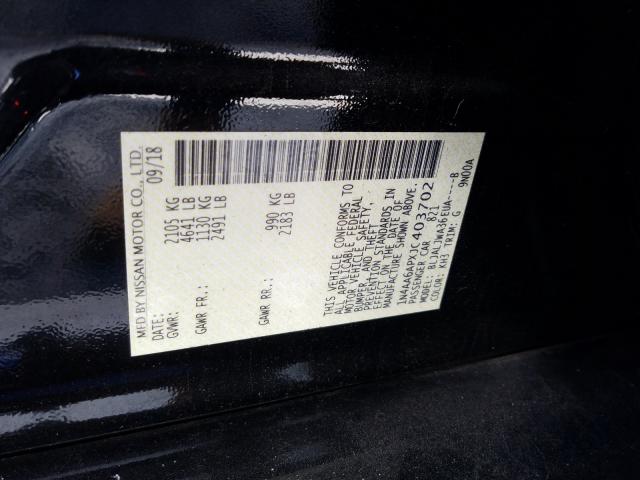 2018 NISSAN MAXIMA 3.5 1N4AA6APXJC403702