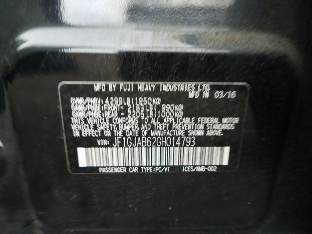 2016 SUBARU IMPREZA PR JF1GJAB62GH014793