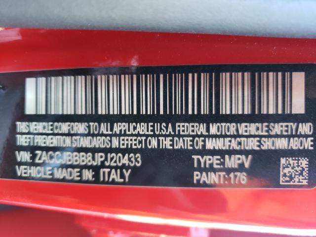 2018 JEEP RENEGADE L ZACCJBBB8JPJ20433