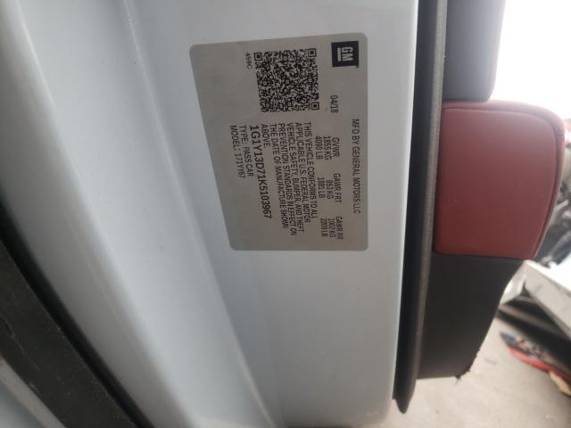 2019 CHEVROLET CORVETTE G 1G1Y13D71K5103967