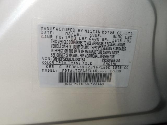 2018 NISSAN KICKS S 3N1CP5CU0JL528164