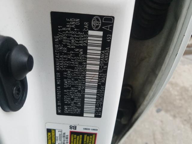 2011 TOYOTA COROLLA MA 2T1KE4EE5BC048172