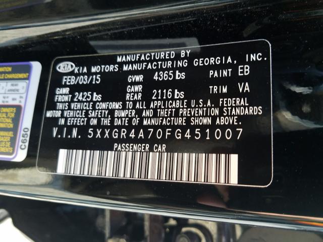 2015 KIA OPTIMA SX 5XXGR4A70FG451007