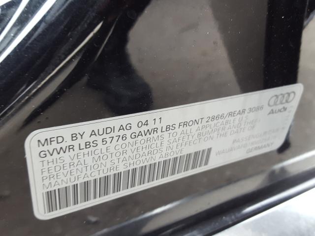 2011 AUDI A8 QUATTRO WAUAVAFD1BN025479