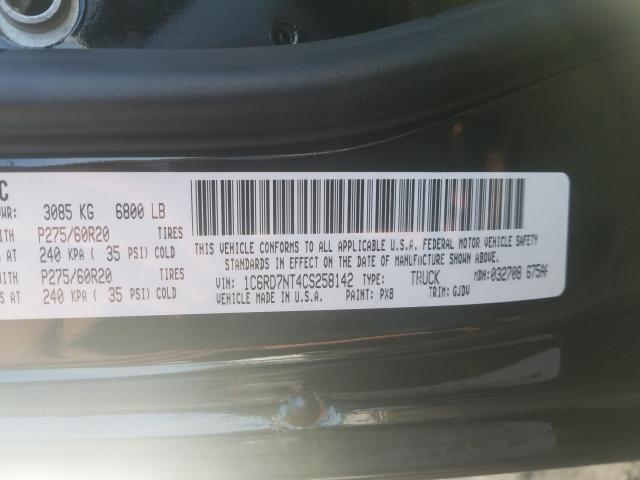 2012 DODGE RAM 1500 L 1C6RD7NT4CS258142