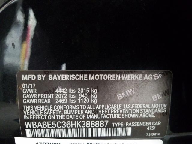 2017 BMW 328 D WBA8E5C36HK388887