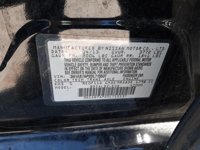 2013 NISSAN SENTRA 3N1AB7AP2DL715537