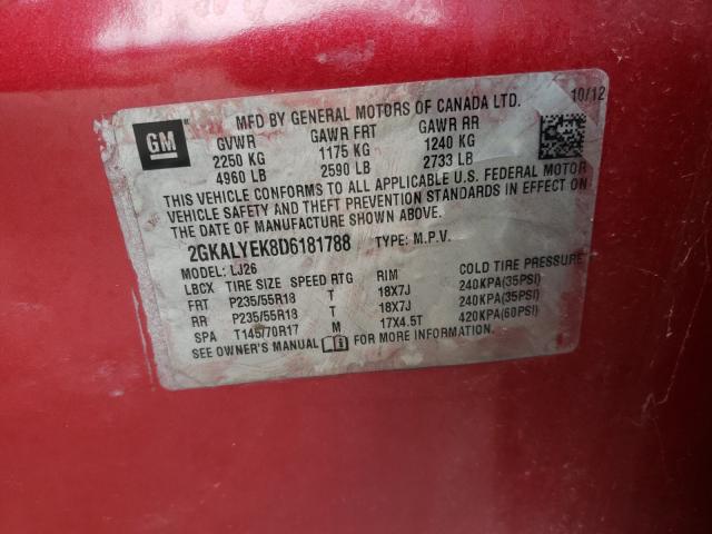 2013 GMC TERRAIN DE 2GKALYEK8D6181788
