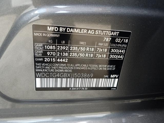 2018 MERCEDES-BENZ GLA 250 4M WDCTG4GBXJJ503869