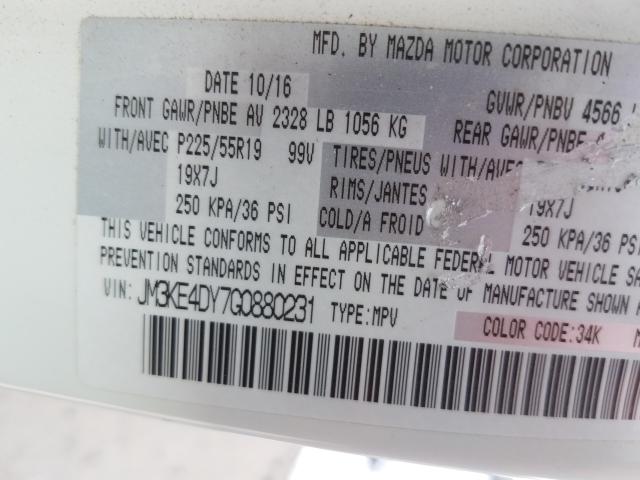 2016 MAZDA CX-5 GT JM3KE4DY7G0880231