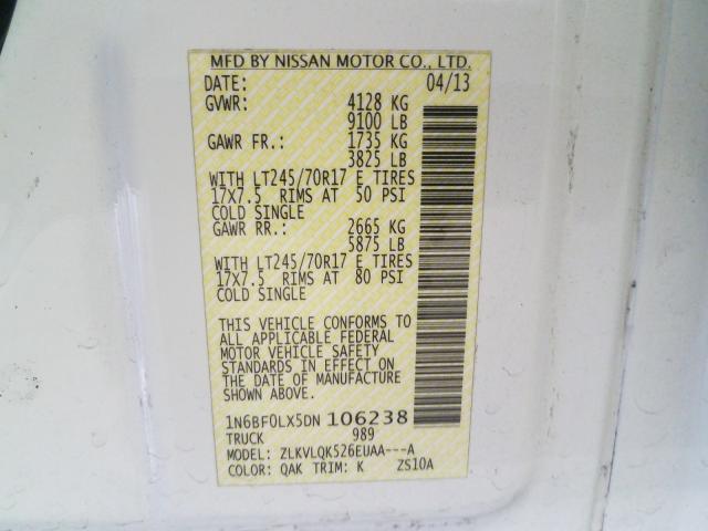 2013 NISSAN NV 2500 1N6BF0LX5DN106238