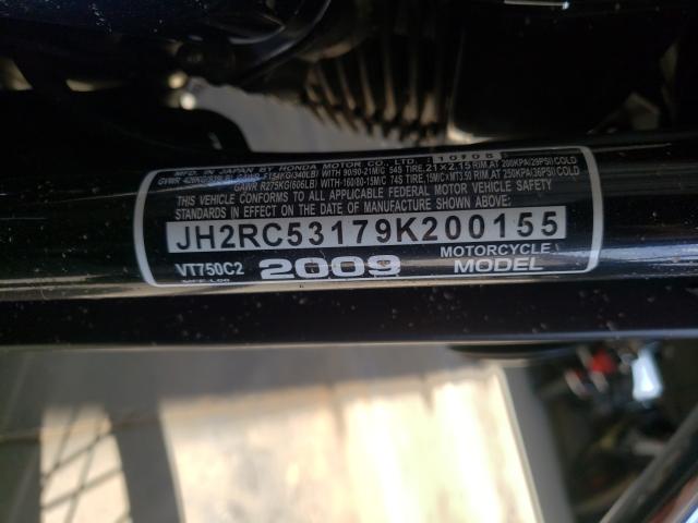 2009 HONDA VT750 C2 JH2RC53179K200155
