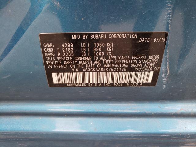 2019 SUBARU IMPREZA 4S3GKAA69K3624138