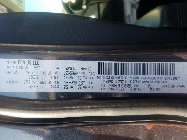 2017 DODGE DURANGO SX 1C4RDHAG6HC805551