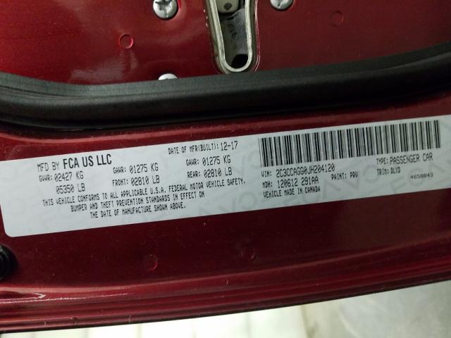 2018 CHRYSLER 300 S 2C3CCAGG0JH204120